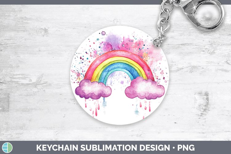 GorgeousWatercolor Splash Toy Keychain design.