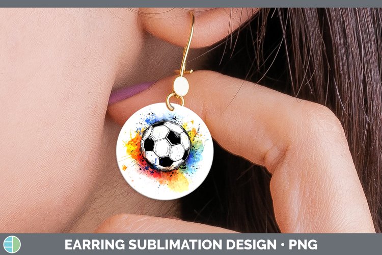 GorgeousWatercolor Splash Toy Round Earrings design.