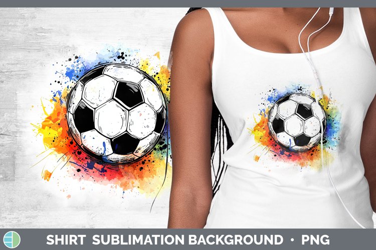 Watercolor Splash Toy Soccer Shirt Sublimation Sublimation B