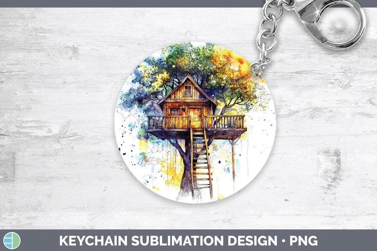 GorgeousWatercolor Splash Toy Keychain design.