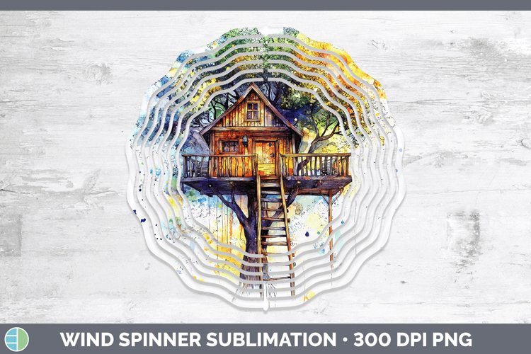 GorgeousWatercolor Splash Toy Wind Spinner design.