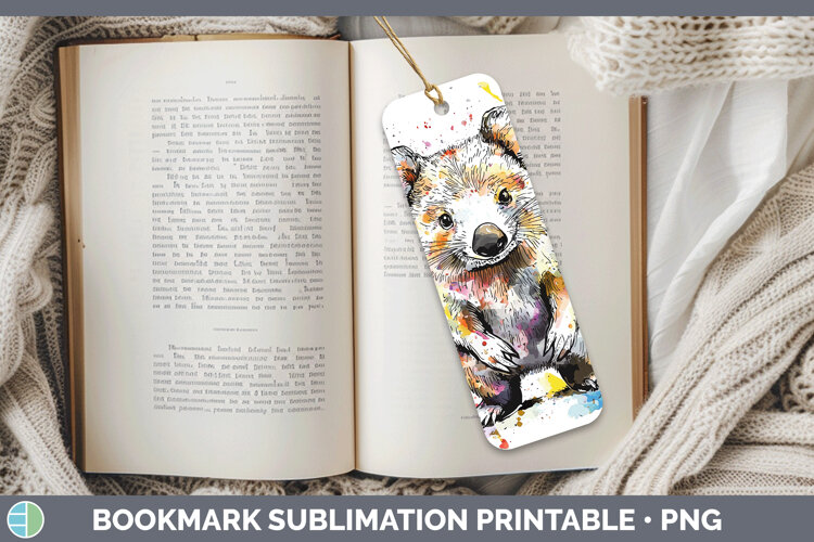 GorgeousWatercolor Splash Bookmark design.