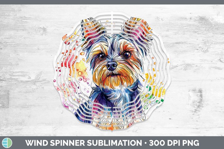 GorgeousWatercolor Splash Wind Spinner design.