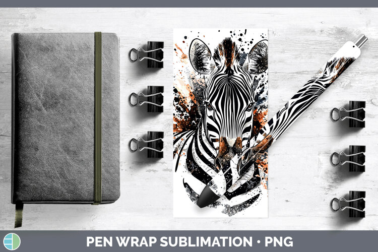 GorgeousWatercolor Splash Pen Wrap design.