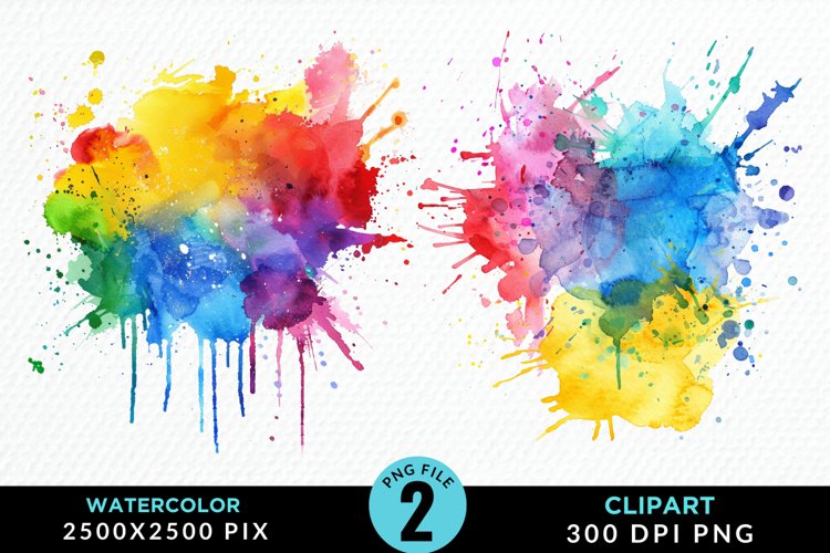 Paint Splatter Clipart Image 8