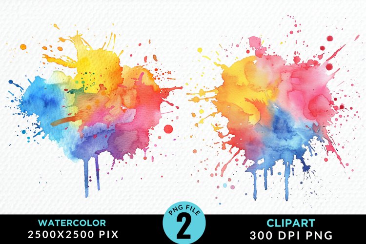 Paint Splatter Clipart Image 6