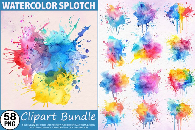 Paint Splatter Clipart Image 8