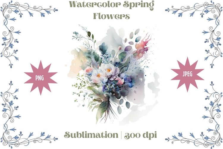 Flower Bouquet Clipart Image 8