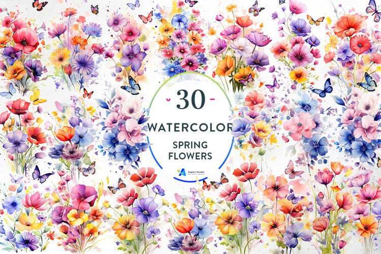 Spring Watercolor Clipart Image 11