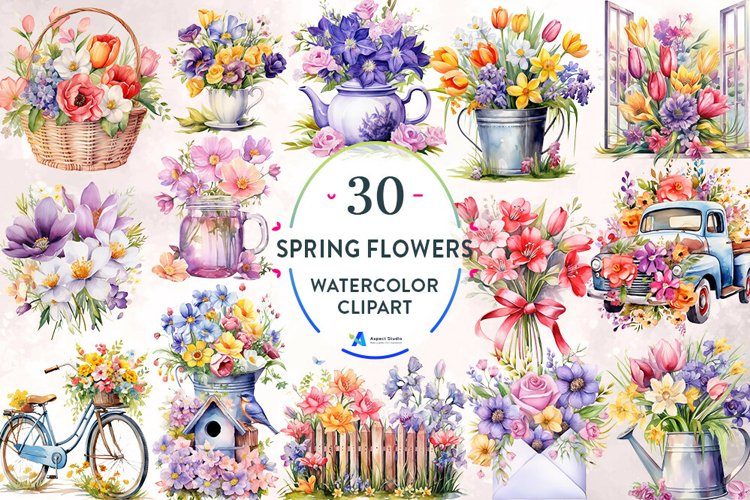 Spring Watercolor Clipart Image 18