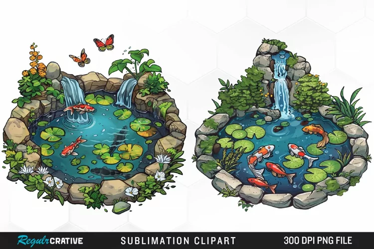 Watercolor Spring Garden Collection Art Clipart