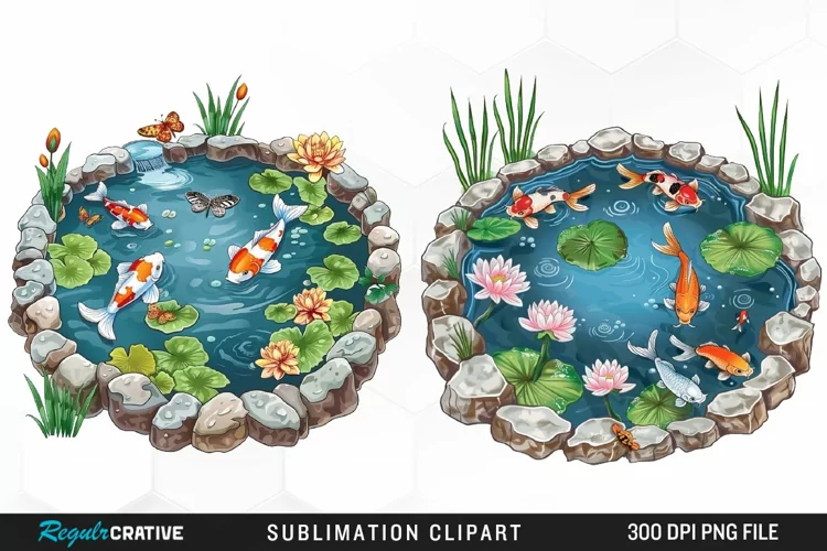 Watercolor Spring Garden Collection Clipart