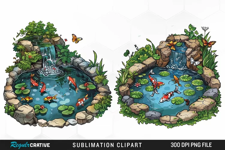 Watercolor Spring Garden Collection Clipart