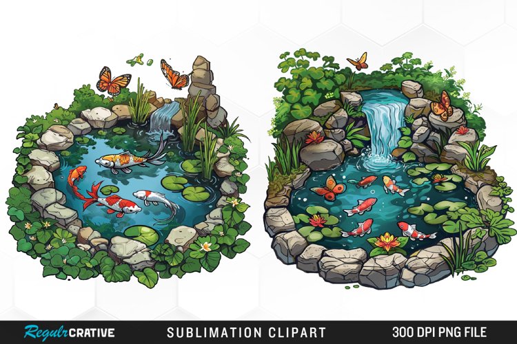 Watercolor Spring Garden Collection Art Clipart