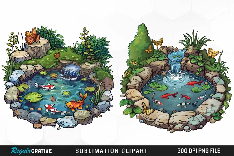 Watercolor Spring Garden Collection Clipart