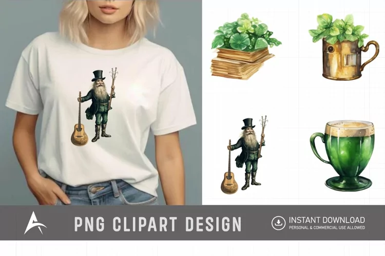 Watercolor St.Patricks Day Clipart