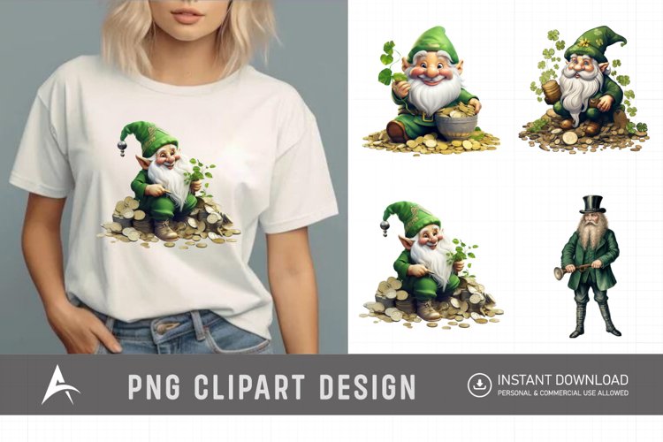 Watercolor St.Patricks Day Clipart example image 1
