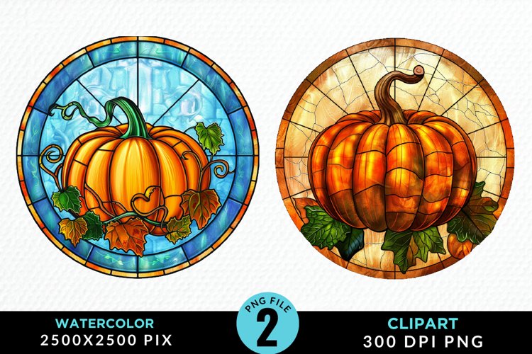 Pumpkin Watercolor Png Image 16