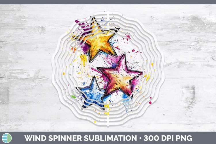 GorgeousWatercolor Wind Spinner design.