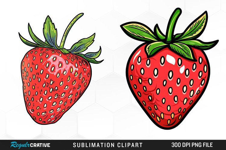 Watercolor Strawberry Artwork Clipart