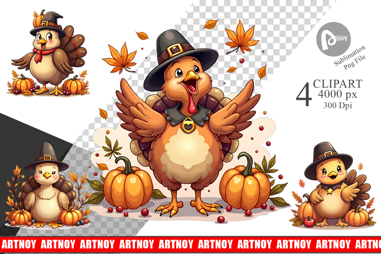 Cartoon Turkey Clipart