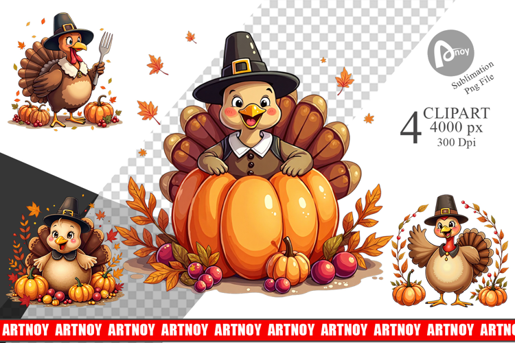 Cartoon Turkey Clipart