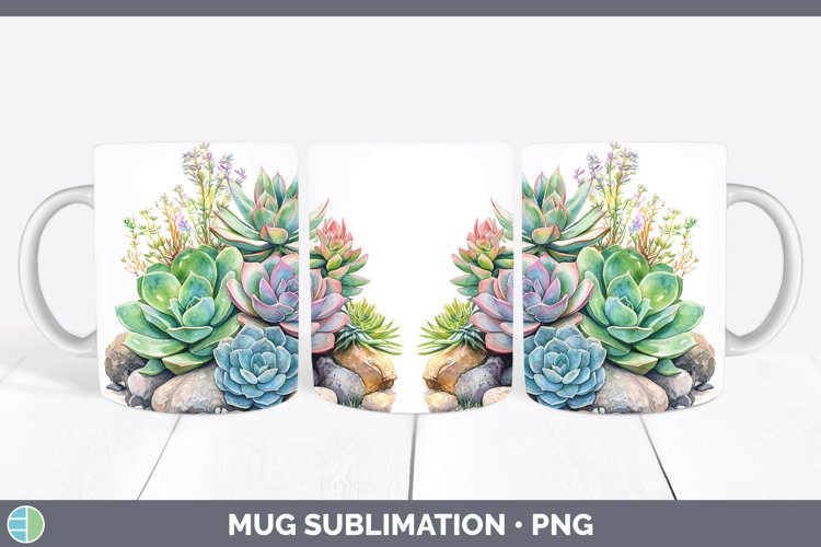 Watercolor Succulent Clipart Image 8