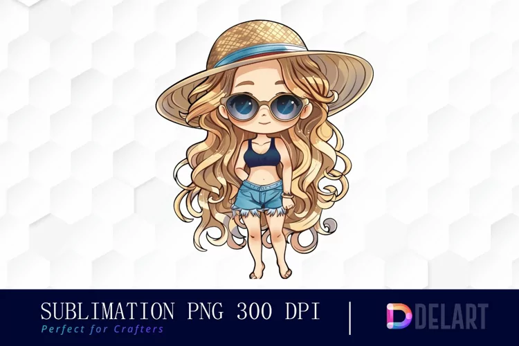 Summer Chibi Doll Graphics Clipart