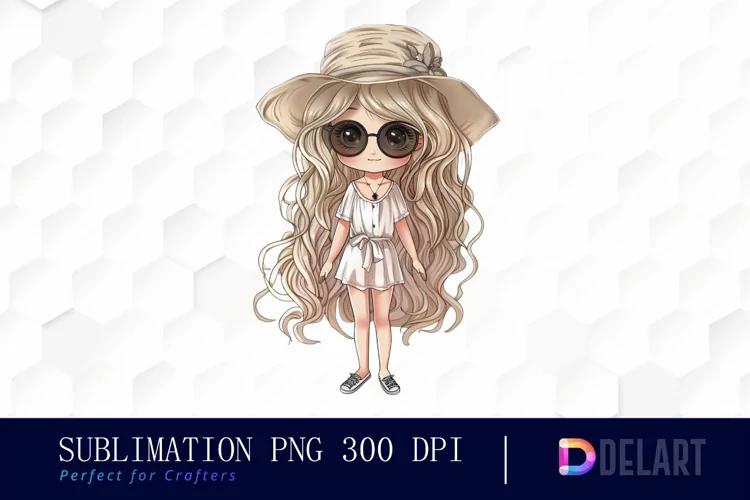 Summer Chibi Doll Graphics Clipart