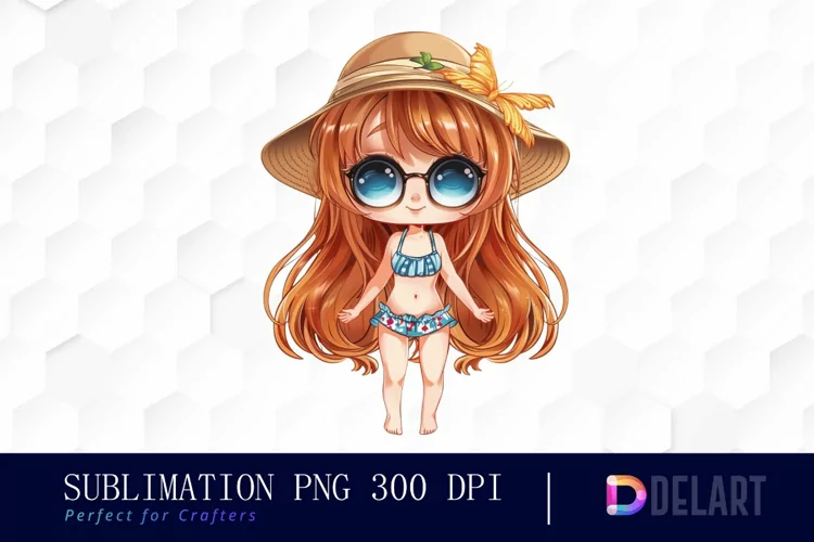 Summer Chibi Doll Graphics Clipart