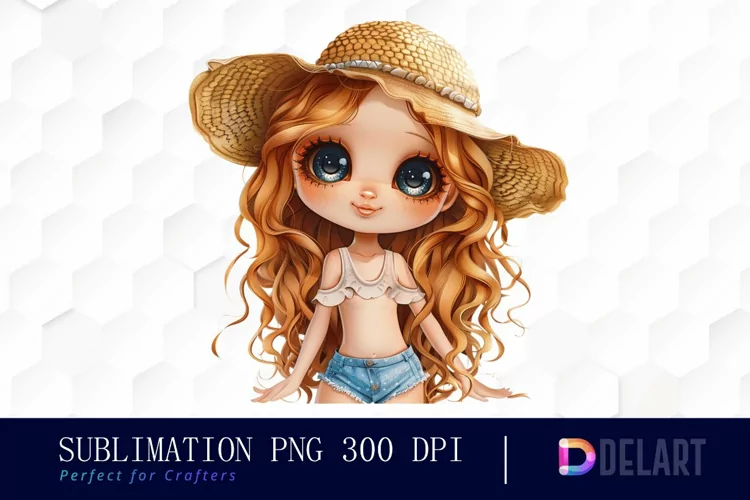 Summer Chibi Doll Graphics Clipart