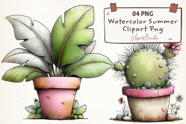 Watercolor Summer Clipart Png
