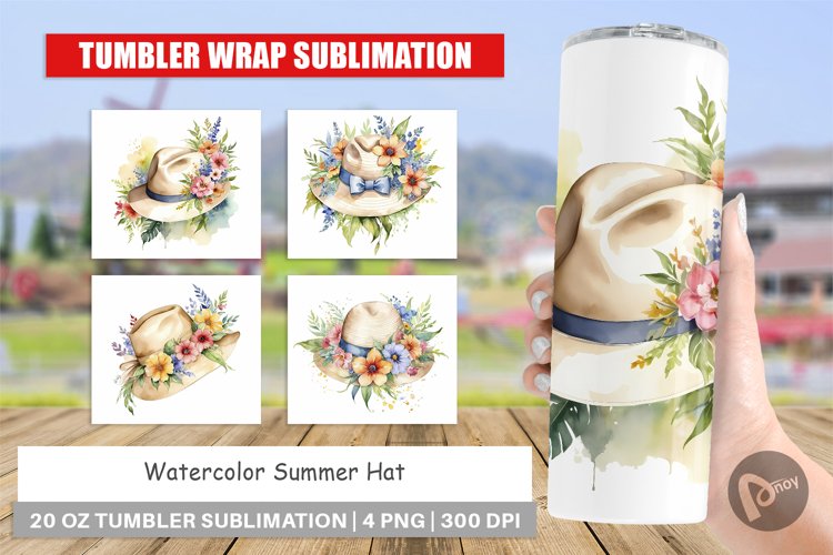 Tumbler Sublimation Wrap Hat Summer
