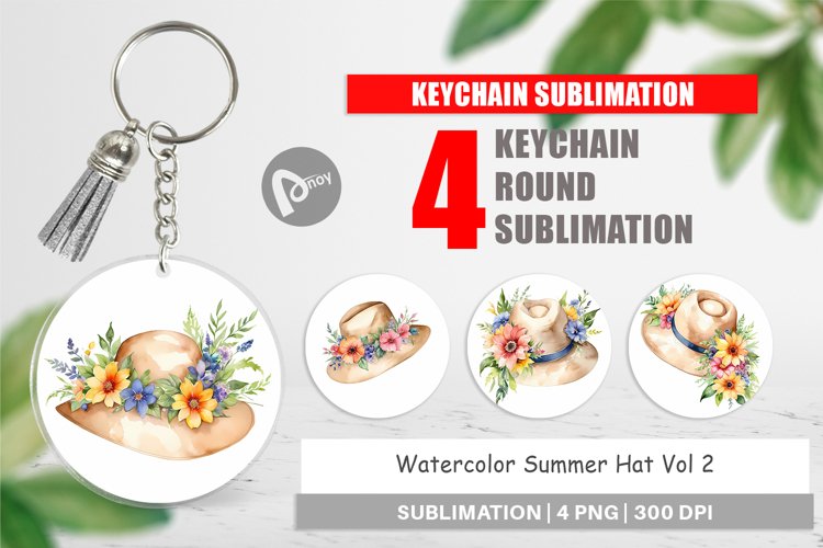 Keychain Hat Summer