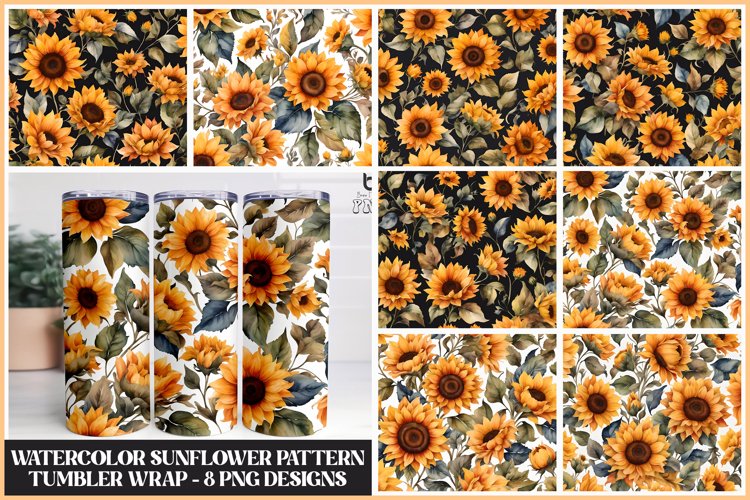 Watercolor Sunflower Clipart Image 7