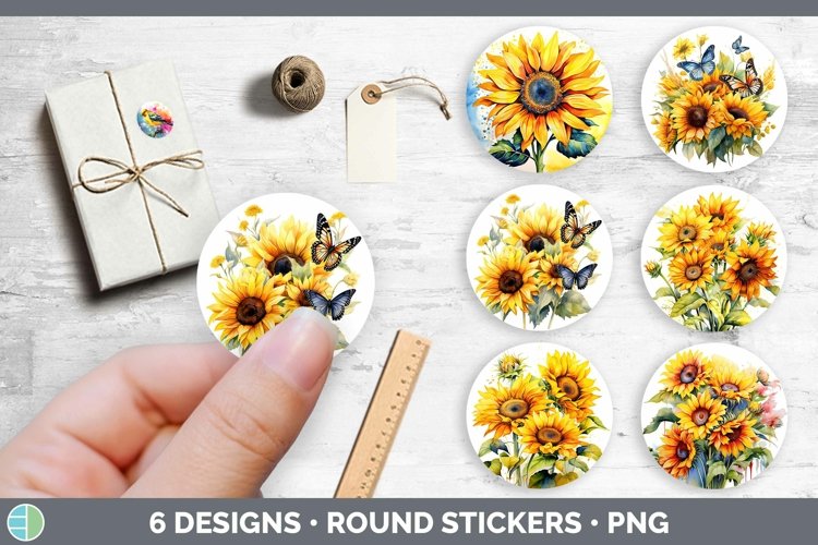 Watercolor Sunflower Clipart Image 8