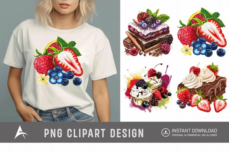 Watercolor Sweet Flavours Clipart