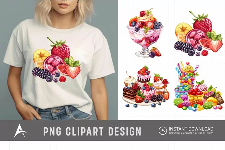 Watercolor Sweet Flavours Clipart
