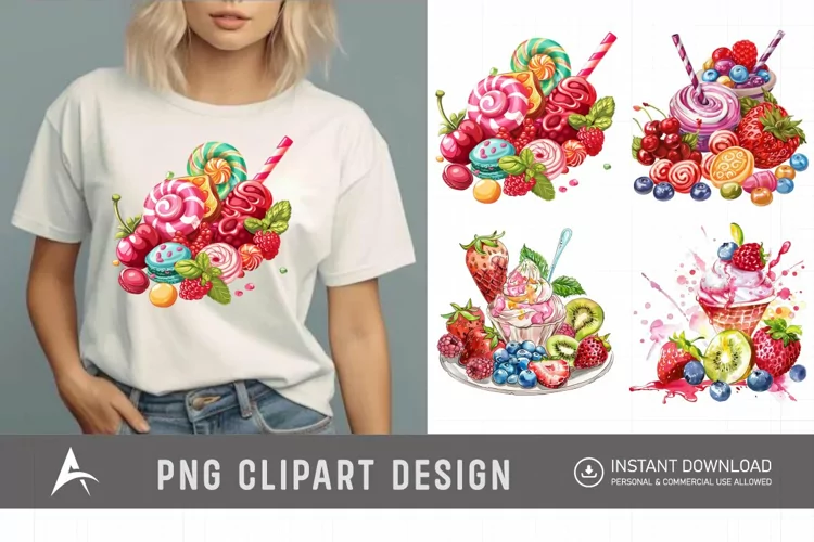 Watercolor Sweet Flavours Clipart