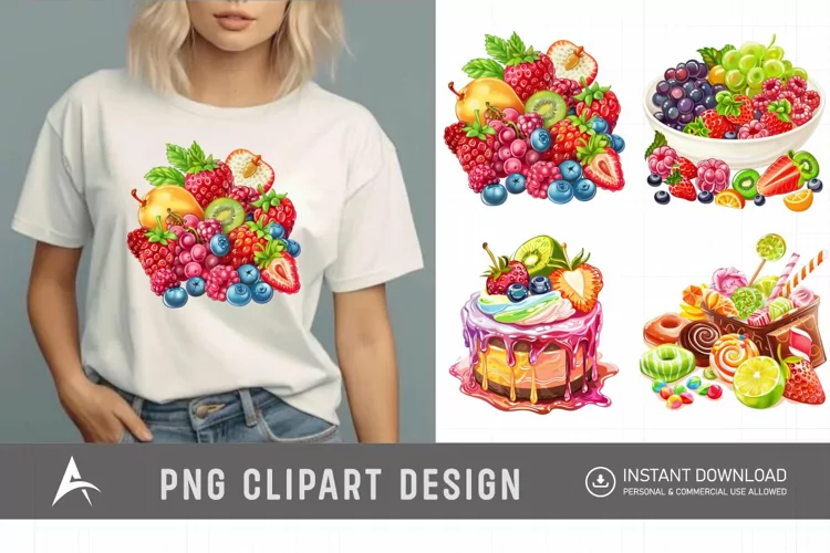 Watercolor Sweet Flavours Clipart