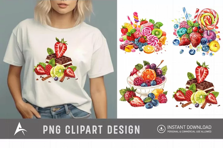 Watercolor Sweet Flavours Clipart