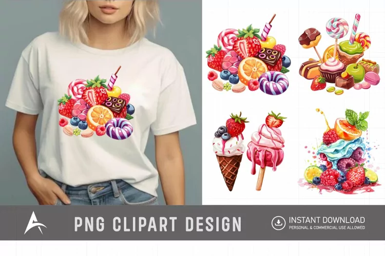 Watercolor Sweet Flavours Clipart