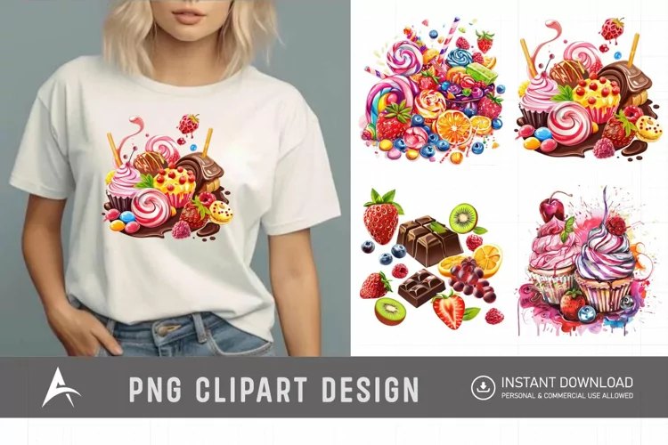 Watercolor Sweet Flavours Clipart