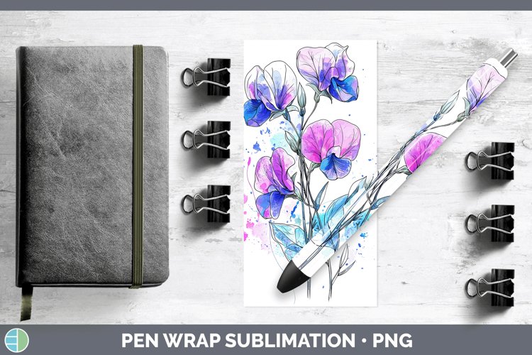 GorgeousWatercolor Pen Wrap design.