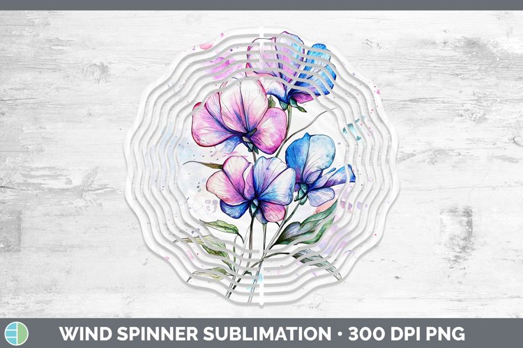 GorgeousWatercolor Wind Spinner design.