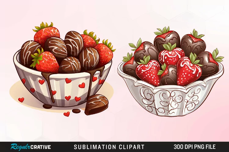 Watercolor Sweet Valentines Day Design Clipart