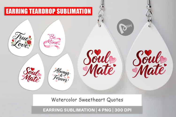 Sweetheart Quotes Earring