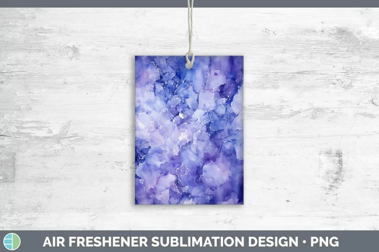 Watercolor Tanzanite Air Freshener Sublimation Car Freshener