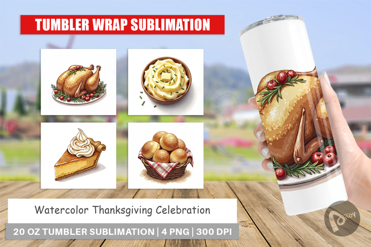 Thanksgiving Tumbler Wrap Image 20
