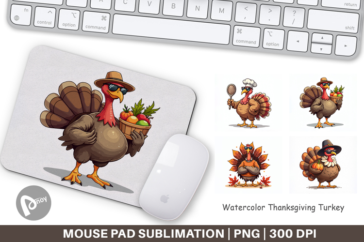 Thanksgiving Turkey Mouse Pad